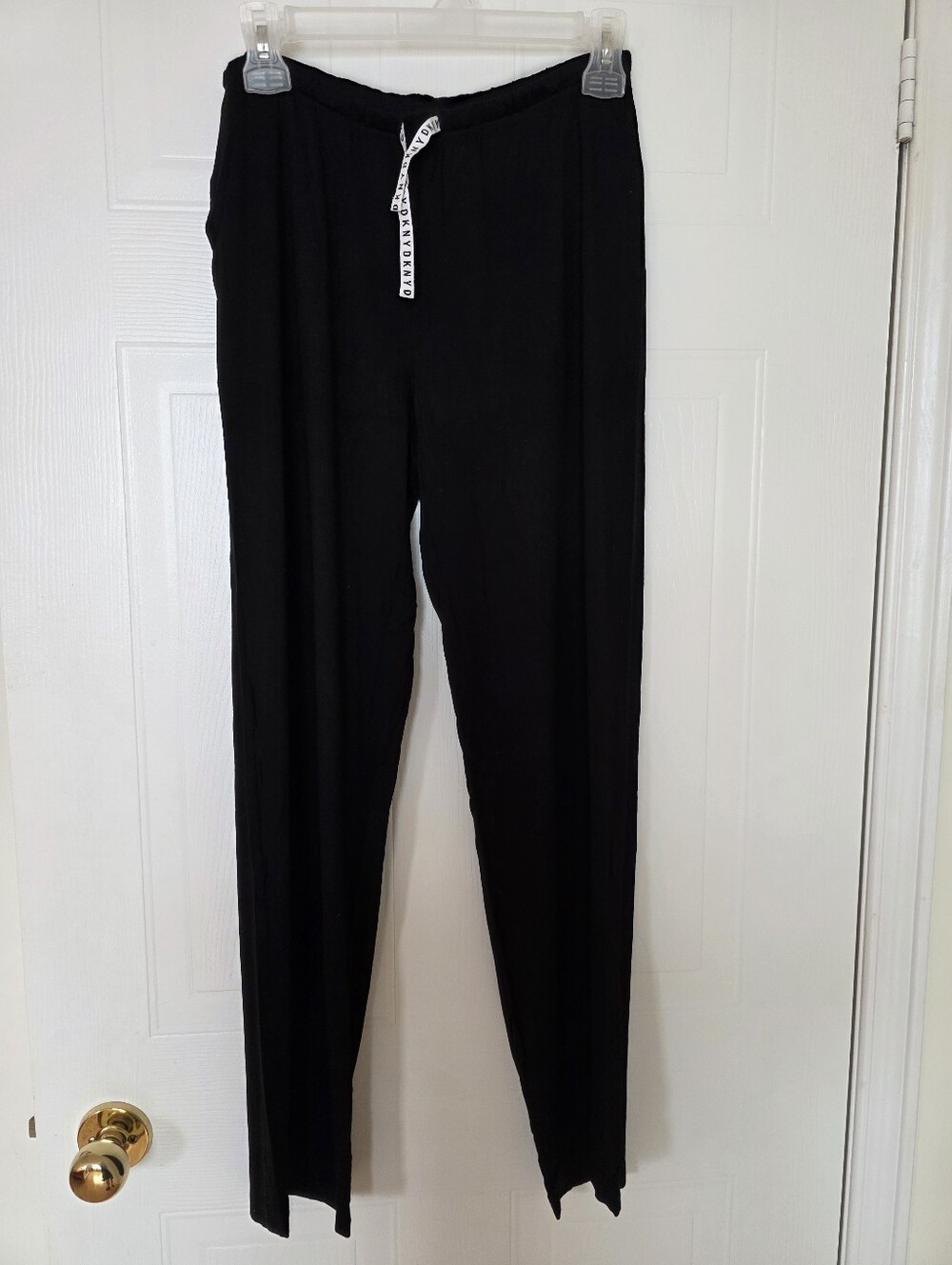 DKNY Drawstring Lounge Pants, Black, Small